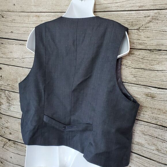 Air Canada Men’s Crew Uniform Vest 100% Wool Size R/20 NWT - Picture 3 of 7